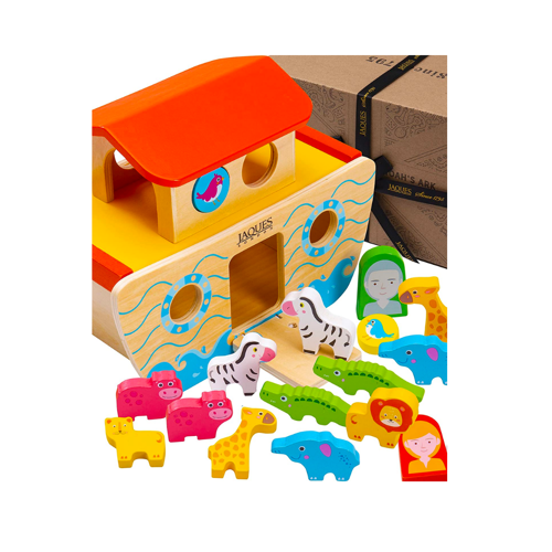 Wooden Noahs Ark Toy Playset